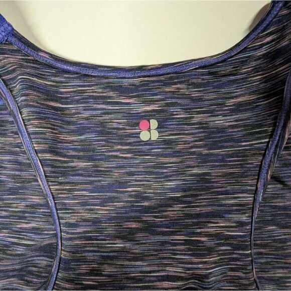 Sweaty Betty Tank Space Dye Seamless Ruched Multicolor Pattern Blue Womens XS - Picture 4 of 7